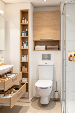 Small Bathroom Storage Design