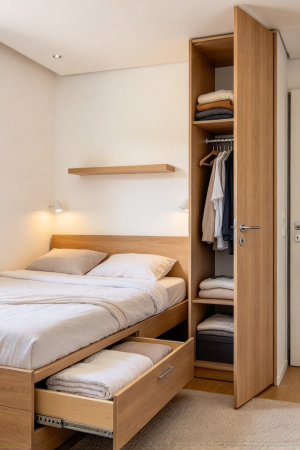 Small Bedroom Storage Design